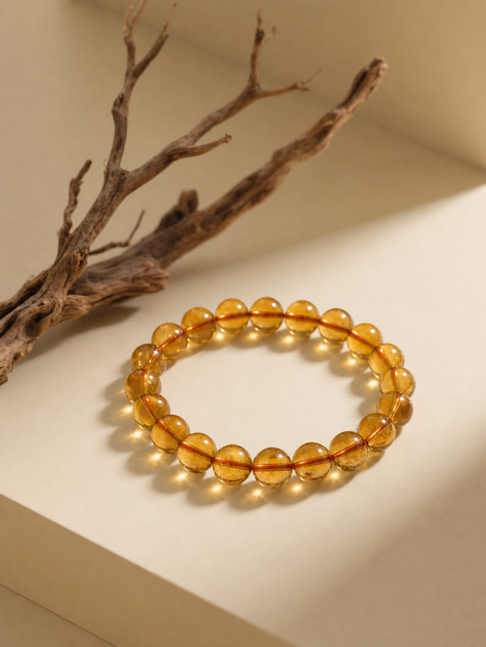 Golden Citrine Pyramid Crystal