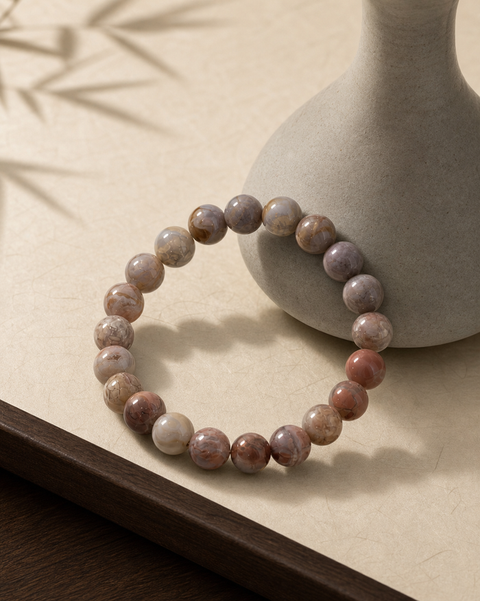 Storm Alxa Agate Crystal Bracelet