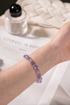Lavender Amethyst Faceted Bracelet