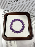 Purple Mist Galaxy | Natural Deep Amethyst Bead Bracelet: Calms the Mind, Promotes Sleep, Enhances Wisdom, and Brings Good Fortune