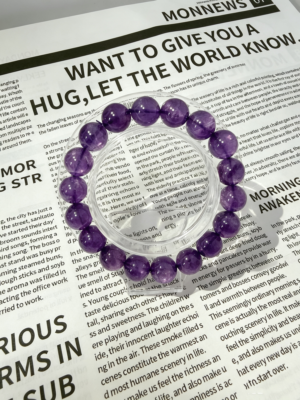 Purple Mist Galaxy | Natural Deep Amethyst Bead Bracelet: Calms the Mind, Promotes Sleep, Enhances Wisdom, and Brings Good Fortune