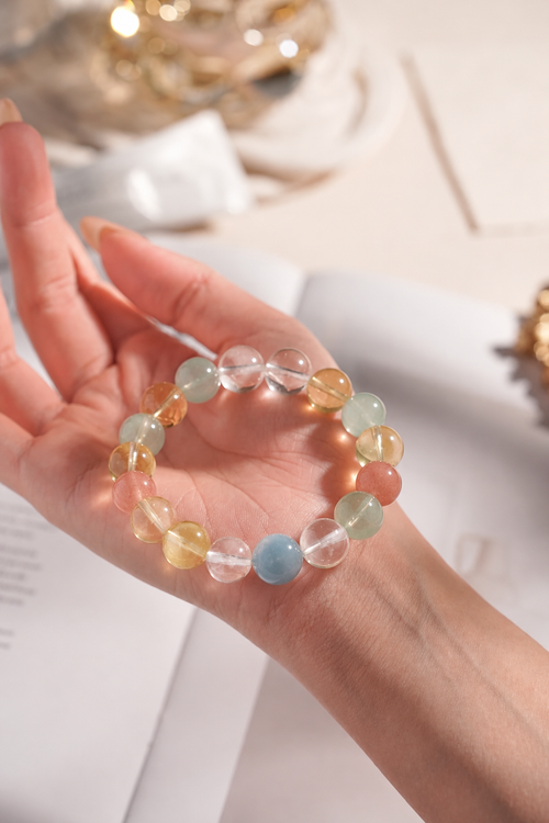 Five Blessings Mixed Crystal Bracelet