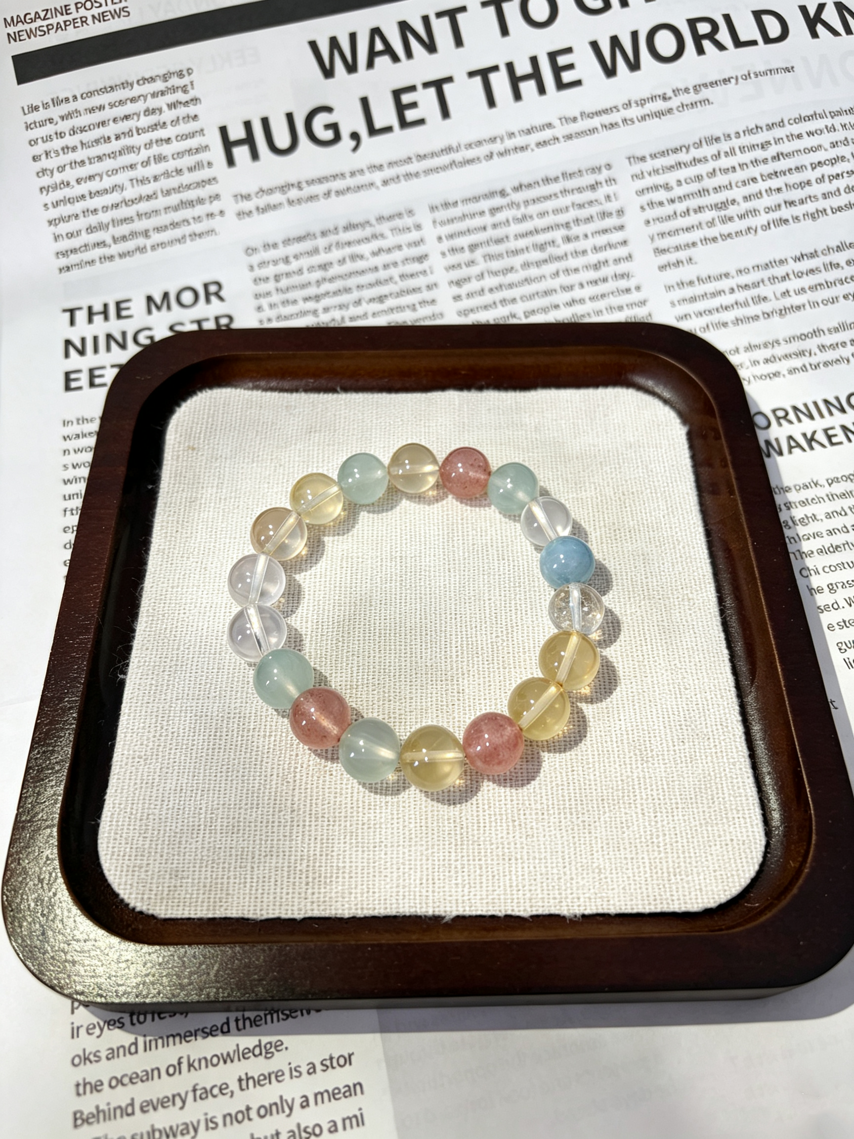 Five Blessings, Prosperity, and Abundance Crystal | Wealth, Good Relationships, Calmness, and Peace Mixed Crystal Bracelet