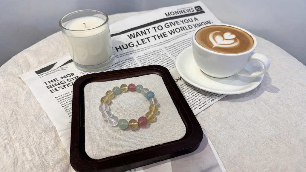 Five Blessings, Prosperity, and Abundance Crystal | Wealth, Good Relationships, Calmness, and Peace Mixed Crystal Bracelet