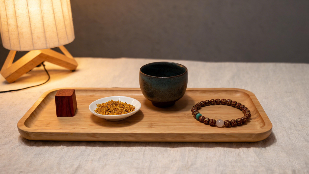 Man Cai Purple Gold Sand Bracelet | Chinese-Style Purple Gold Sand Bracelet with Gold-Outlined Wealth Beads