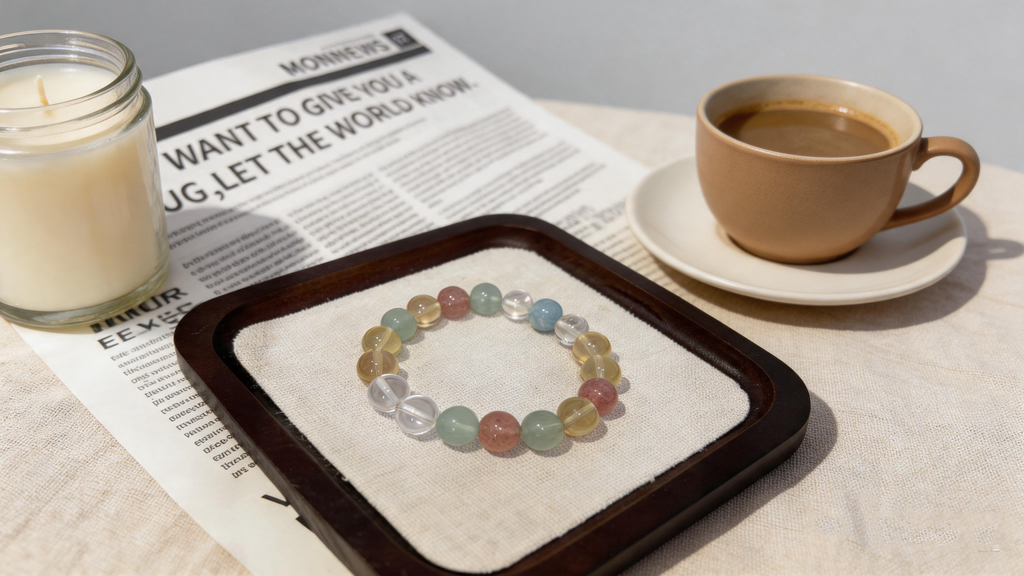 Five Blessings, Prosperity, and Abundance Crystal | Wealth, Good Relationships, Calmness, and Peace Mixed Crystal Bracelet