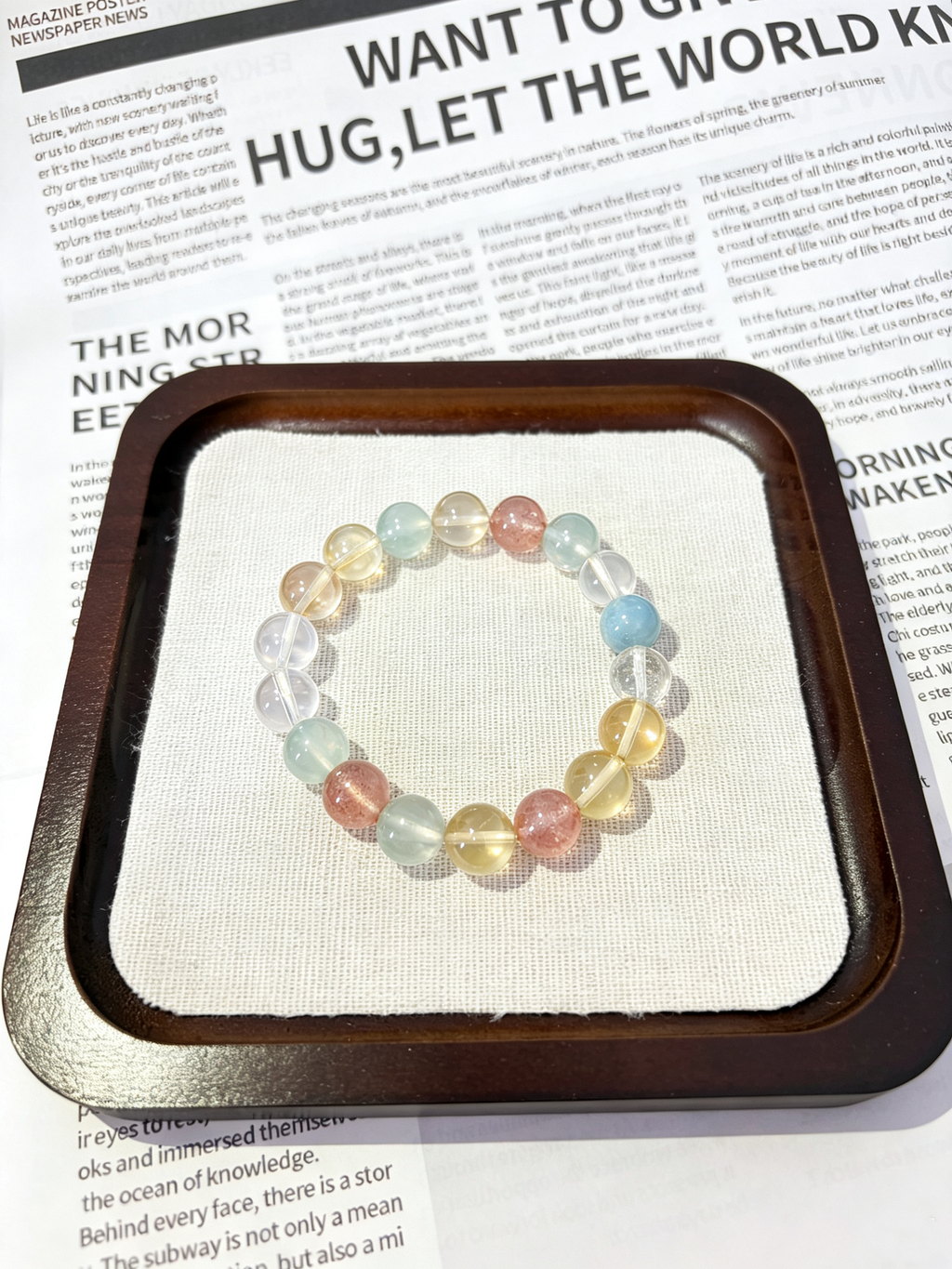 Five Blessings, Prosperity, and Abundance Crystal | Wealth, Good Relationships, Calmness, and Peace Mixed Crystal Bracelet
