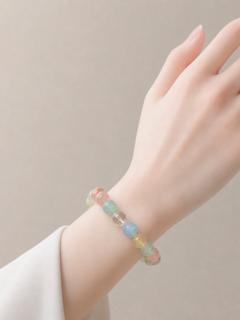 Five Blessings Mixed Crystal Bracelet — detail view 9