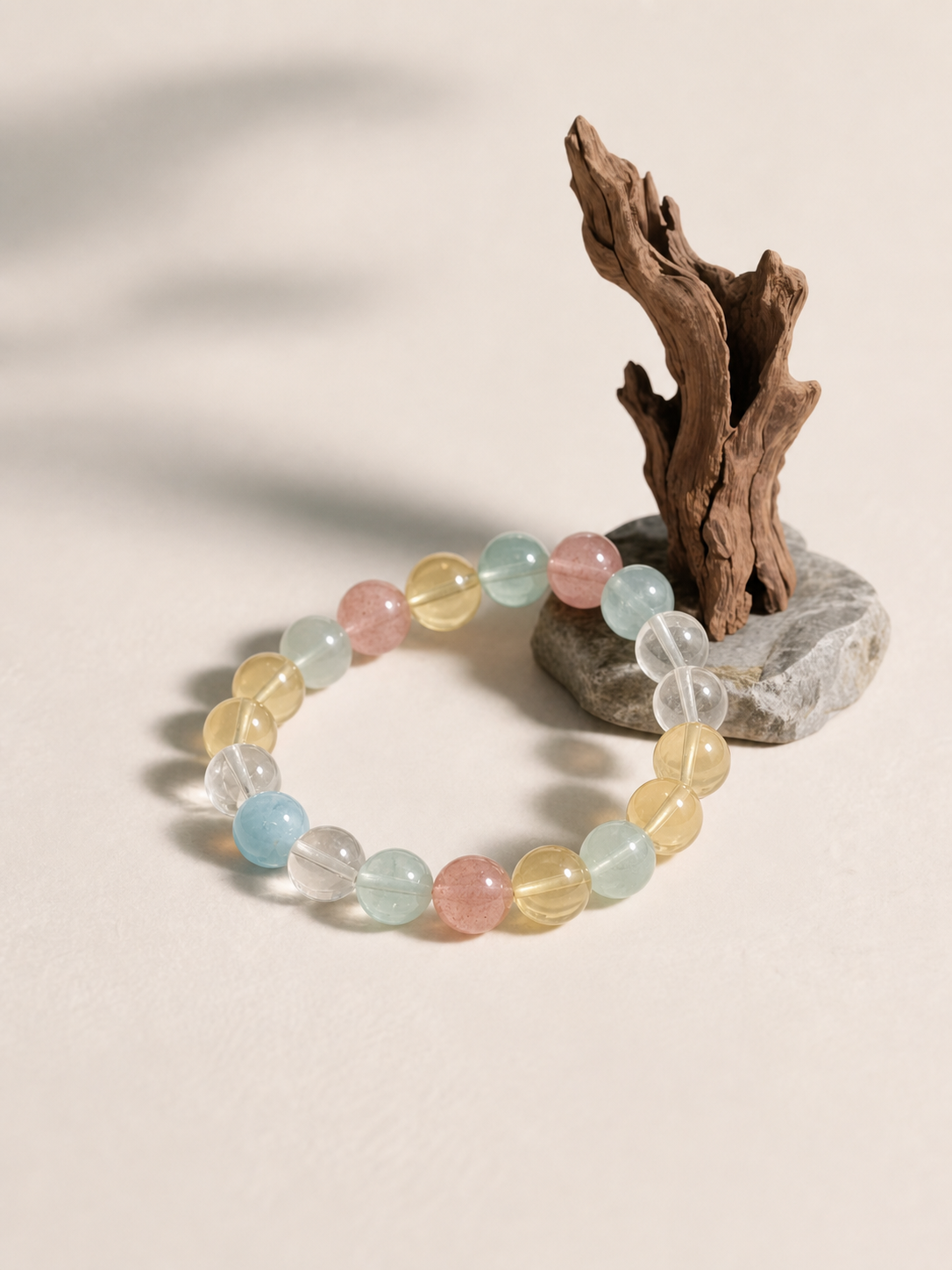 Five Blessings Mixed Crystal Bracelet — detail view 3