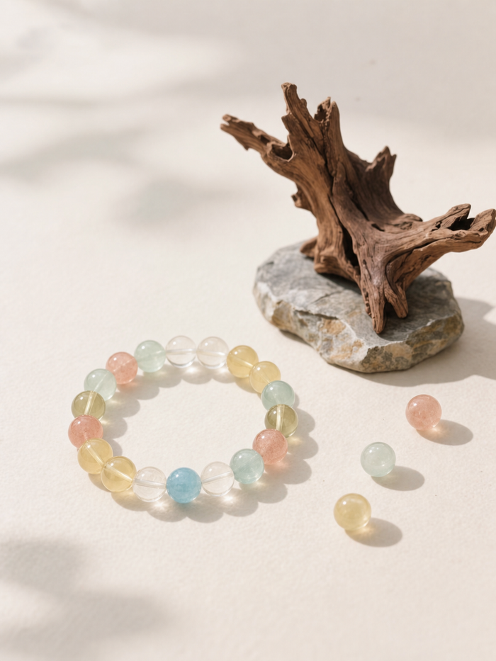 Five Blessings Mixed Crystal Bracelet