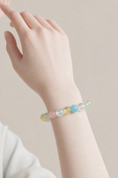Five Blessings Mixed Crystal Bracelet — detail view 7