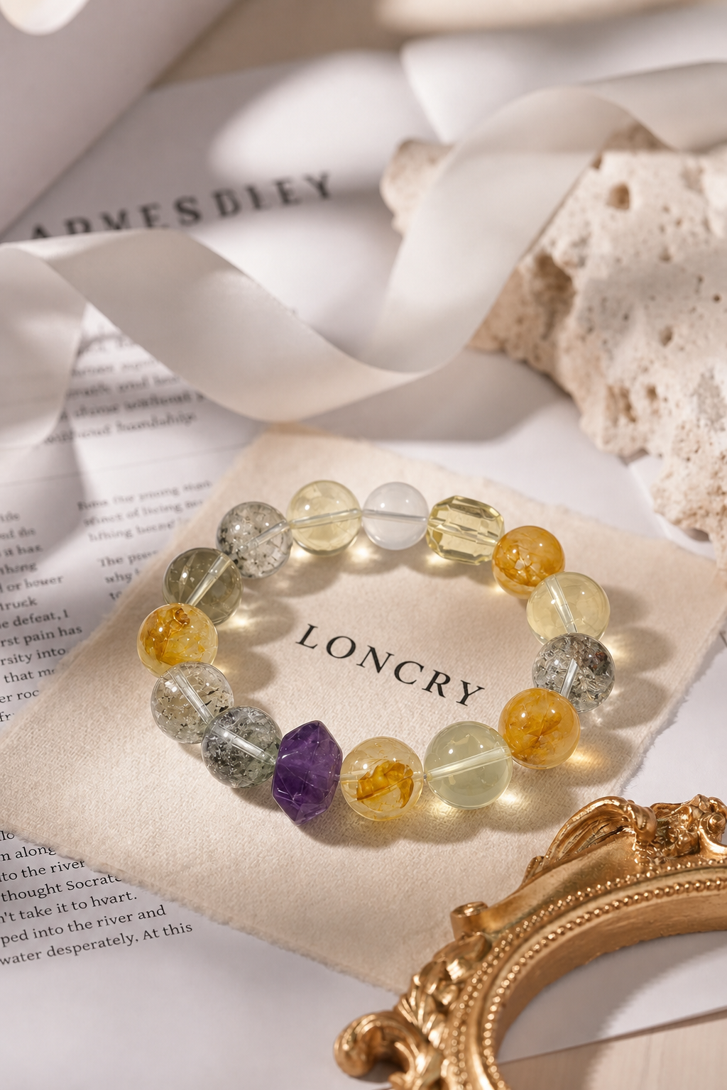 Golden Mist Multi-Gem Bracelet