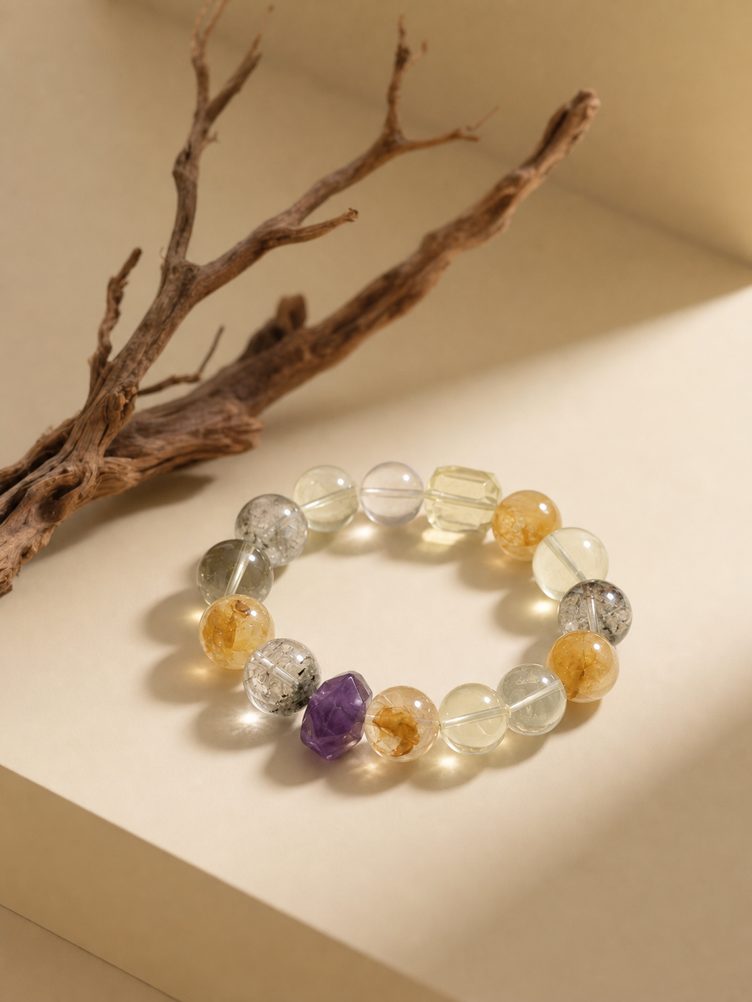 Golden Mist Multi-Gem Bracelet — product view