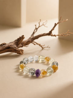 Golden Mist Multi-Gem Bracelet — detail view 2