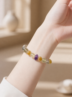 Golden Mist Multi-Gem Bracelet — detail view 4