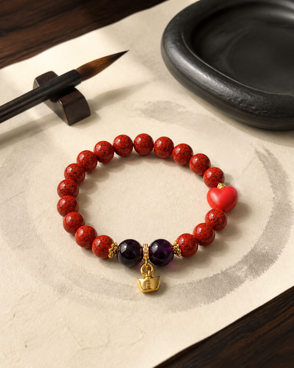 Heart Guardian Cinnabar Bracelet