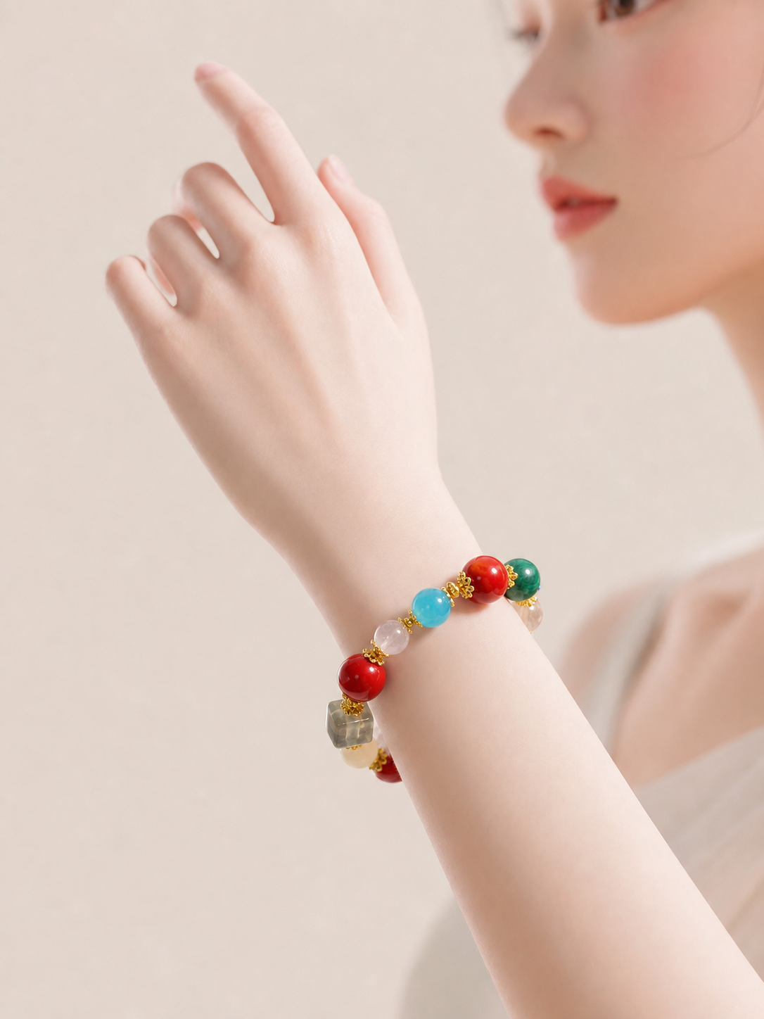 Mixed Gem Bracelet — detail view 6
