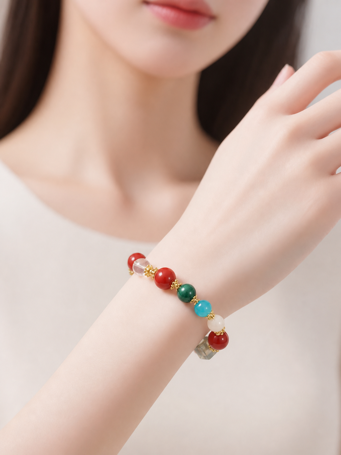 Mixed Gem Bracelet — detail view 7
