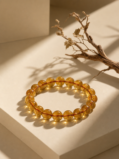 Golden Citrine Pyramid Crystal — detail view 3
