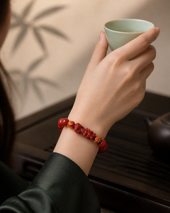 Pixiu Auspicious · Cinnabar Mantra Lucky Bracelet — detail view 6