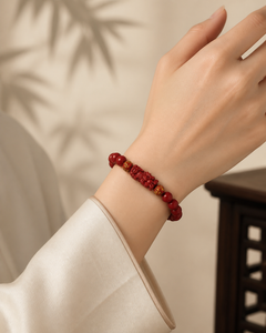 Pixiu Auspicious · Cinnabar Mantra Lucky Bracelet — detail view 5